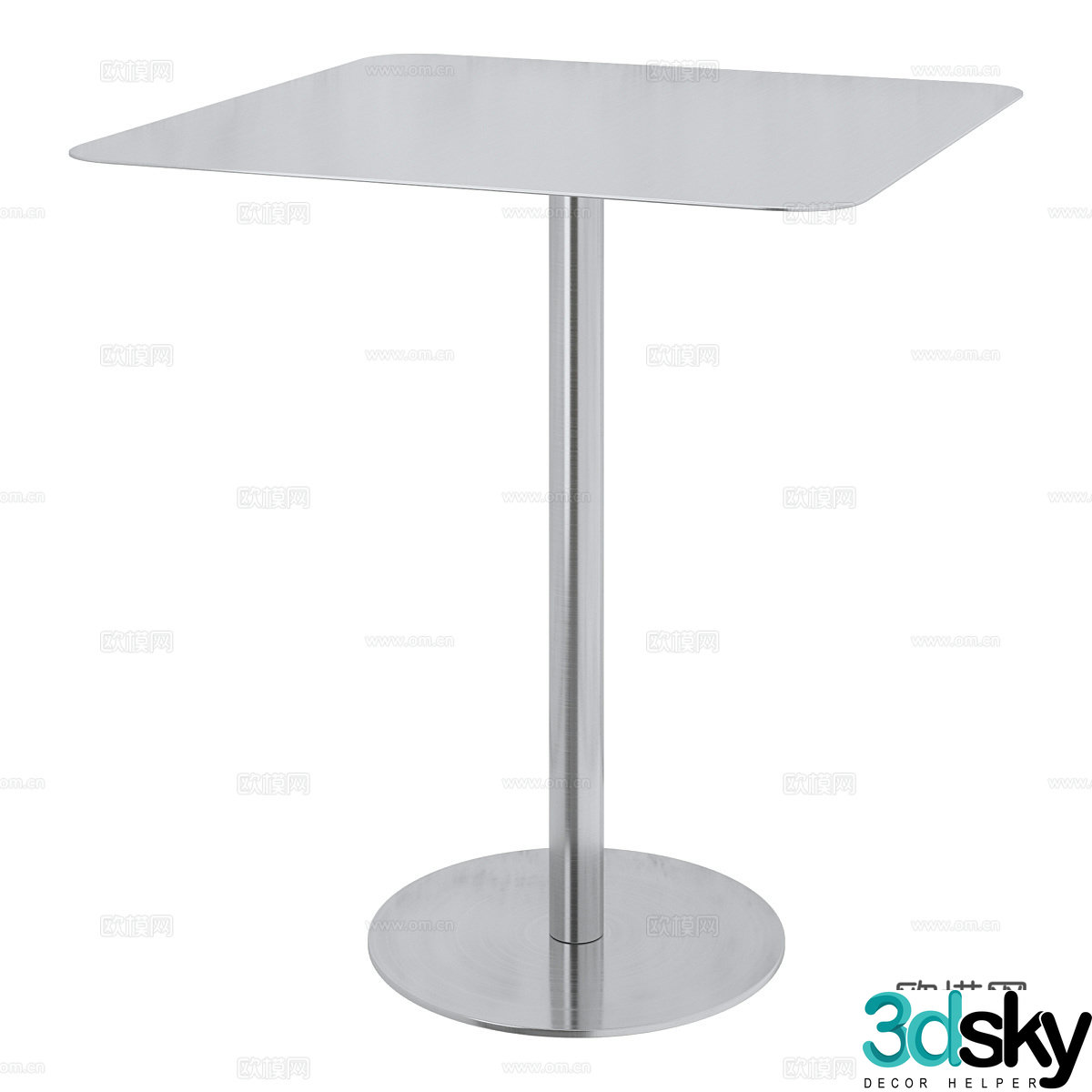 Modern side table corner table 3d model