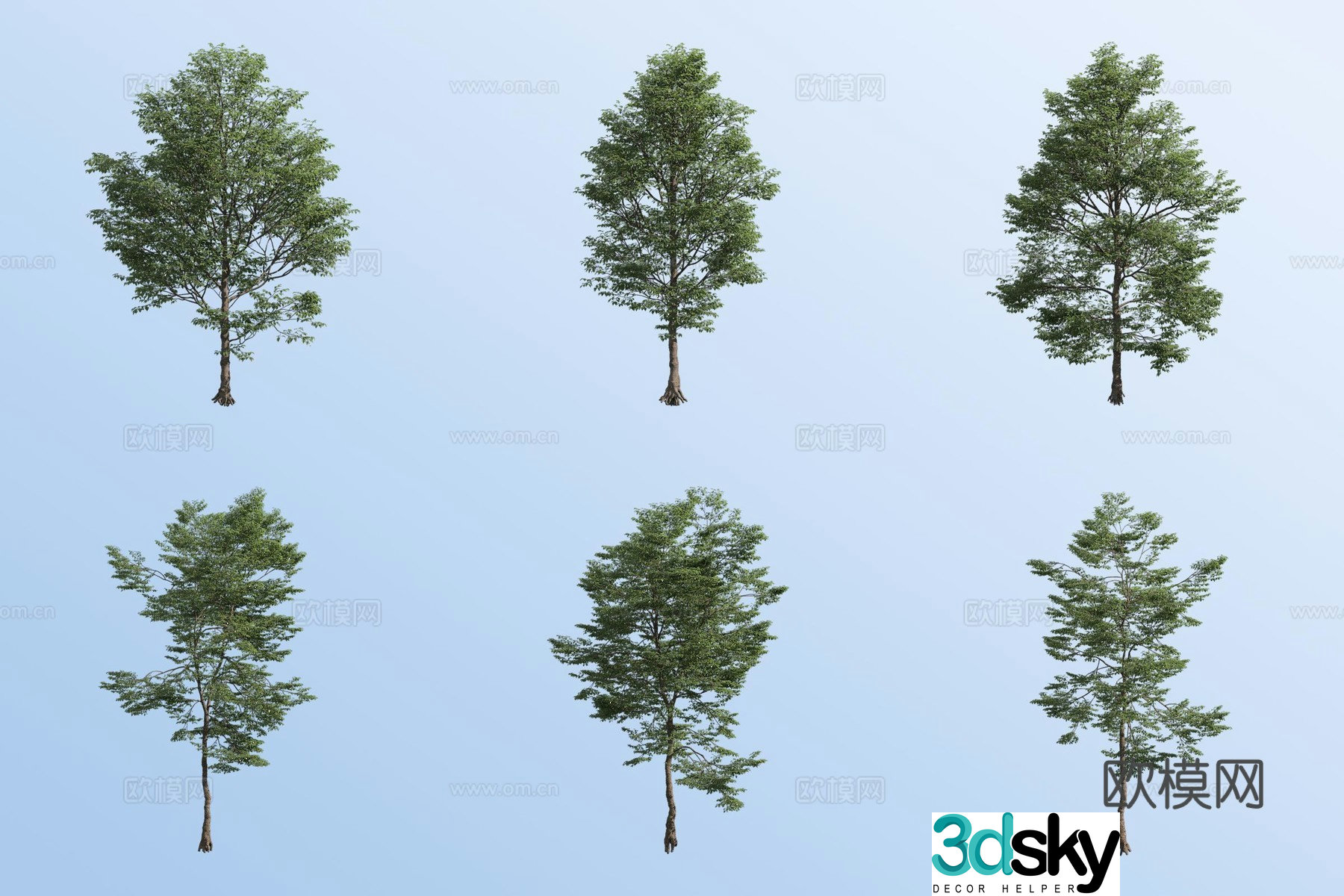 small tree landscape tree trees arbor 3d model