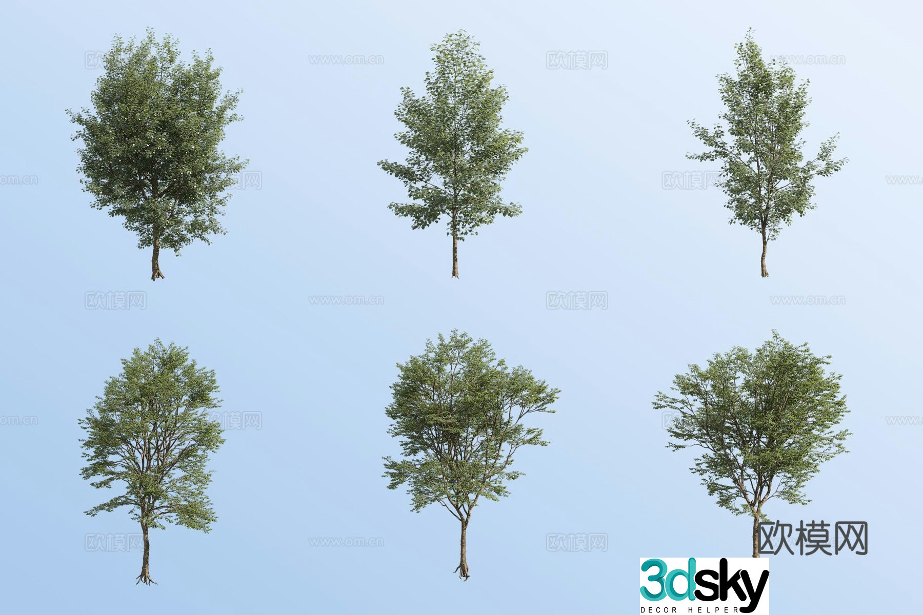 landscape tree trees arbor 3d model