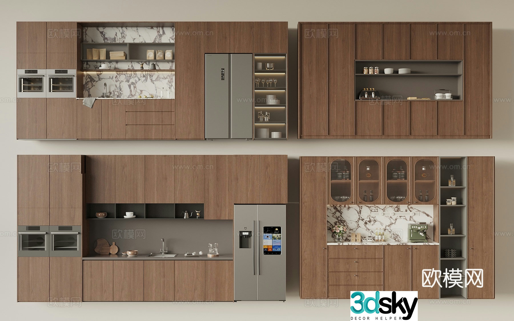 Middle-aged sideboard 3D model
