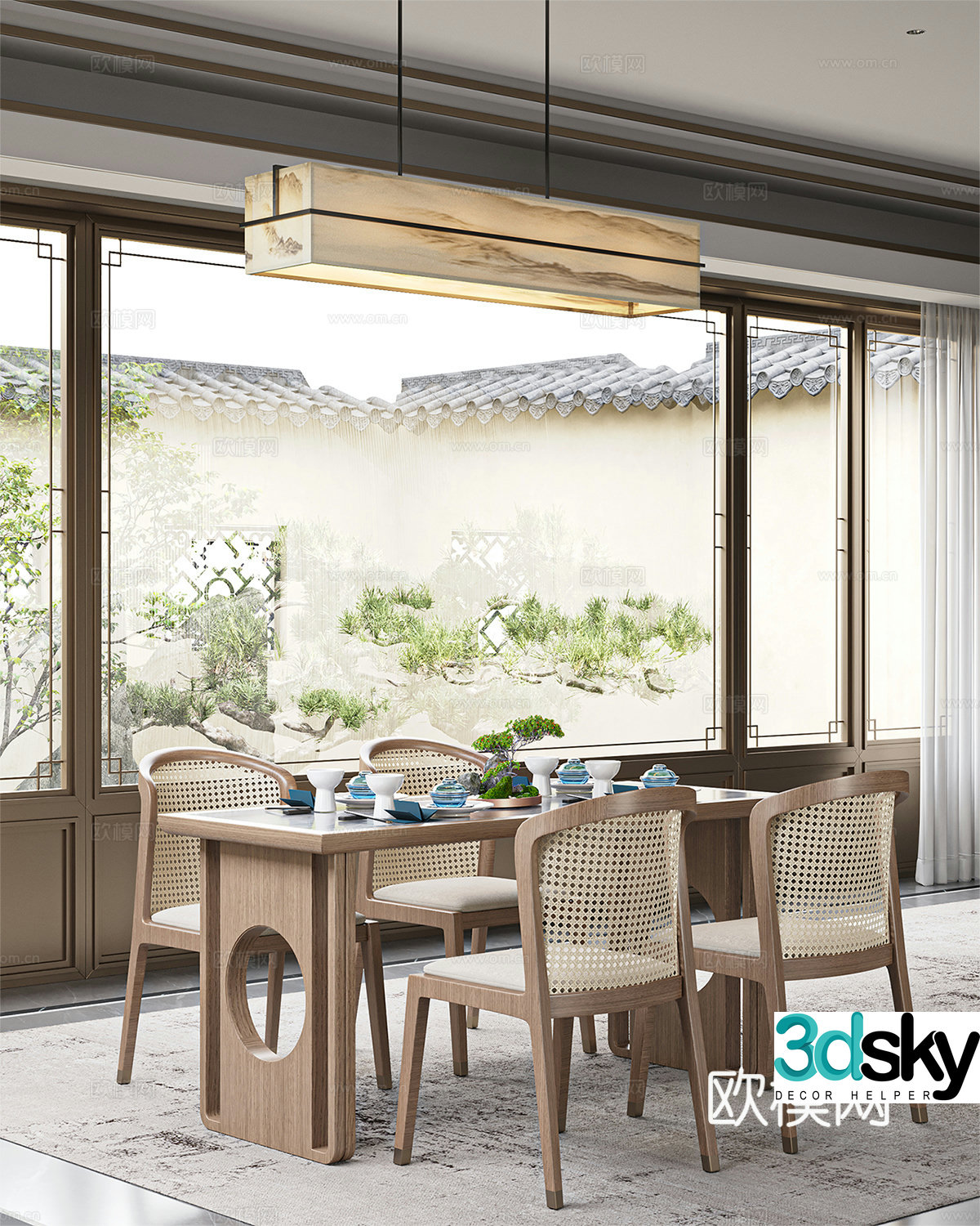New Chinese restaurant 3D model