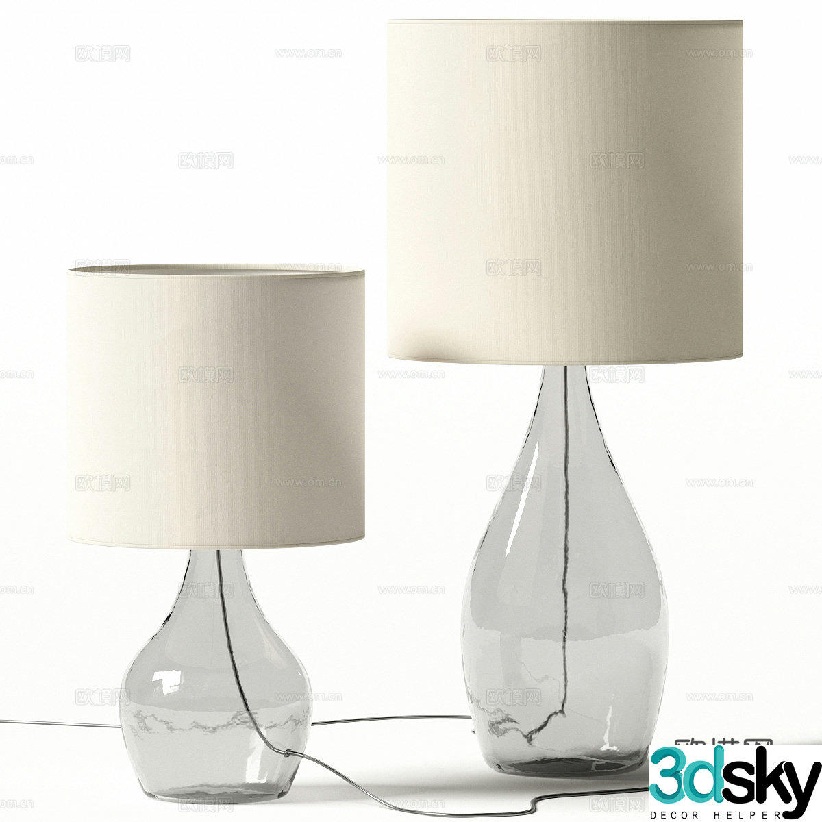 Table lamp 3d model
