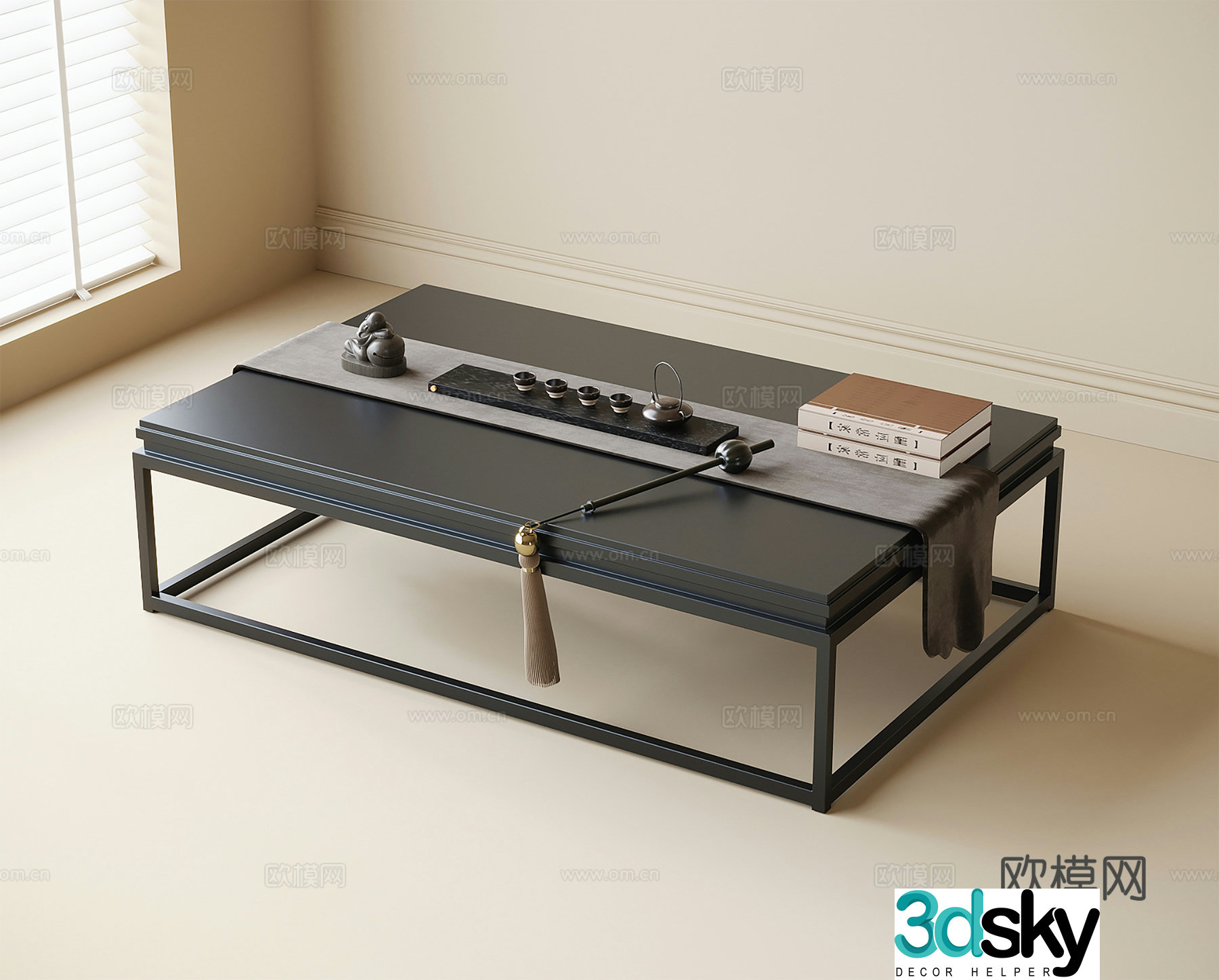 New Chinese coffee table 3d model