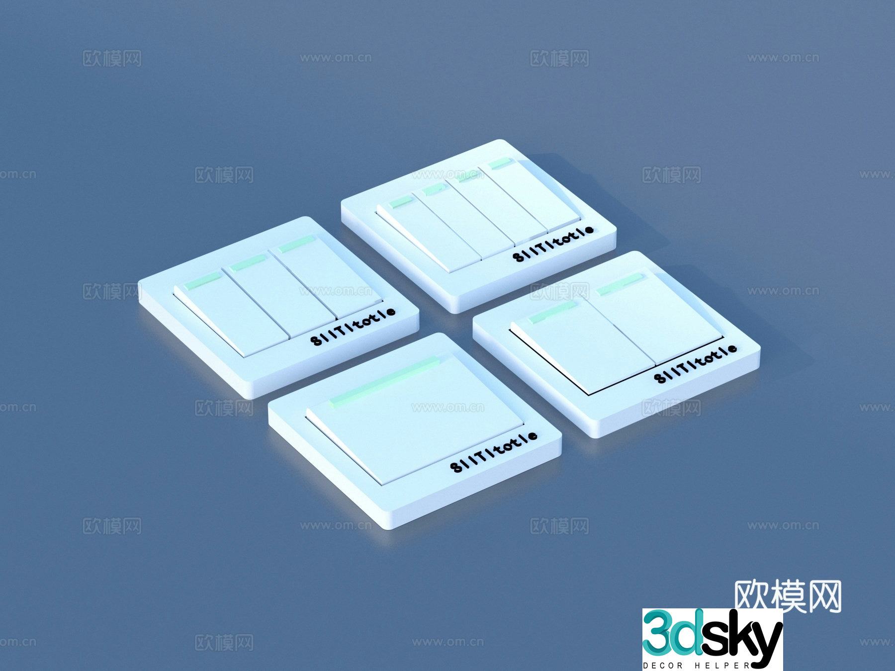 Switch Switch Socket Panel 3D Model
