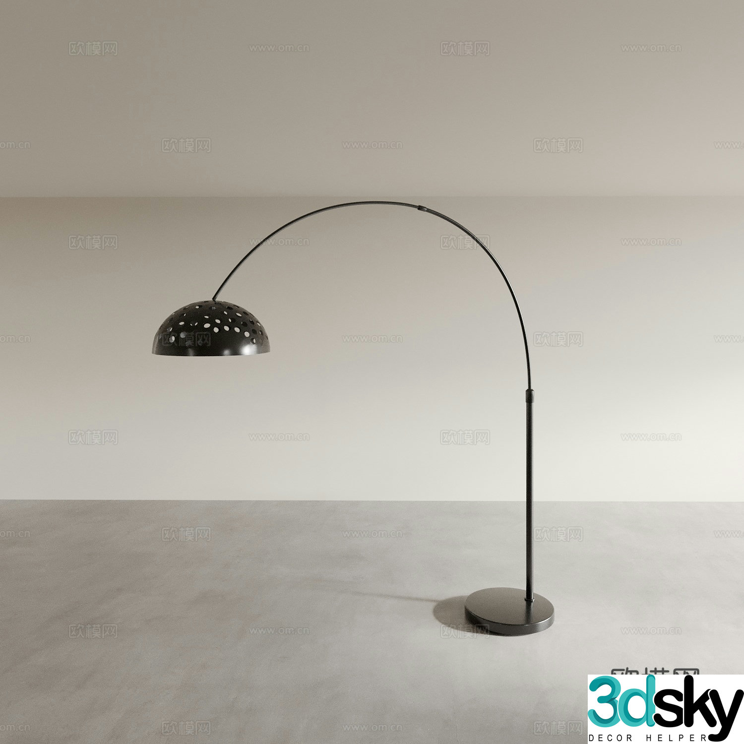 Modern floor lamp atmosphere lamp fishing lamp 3d model