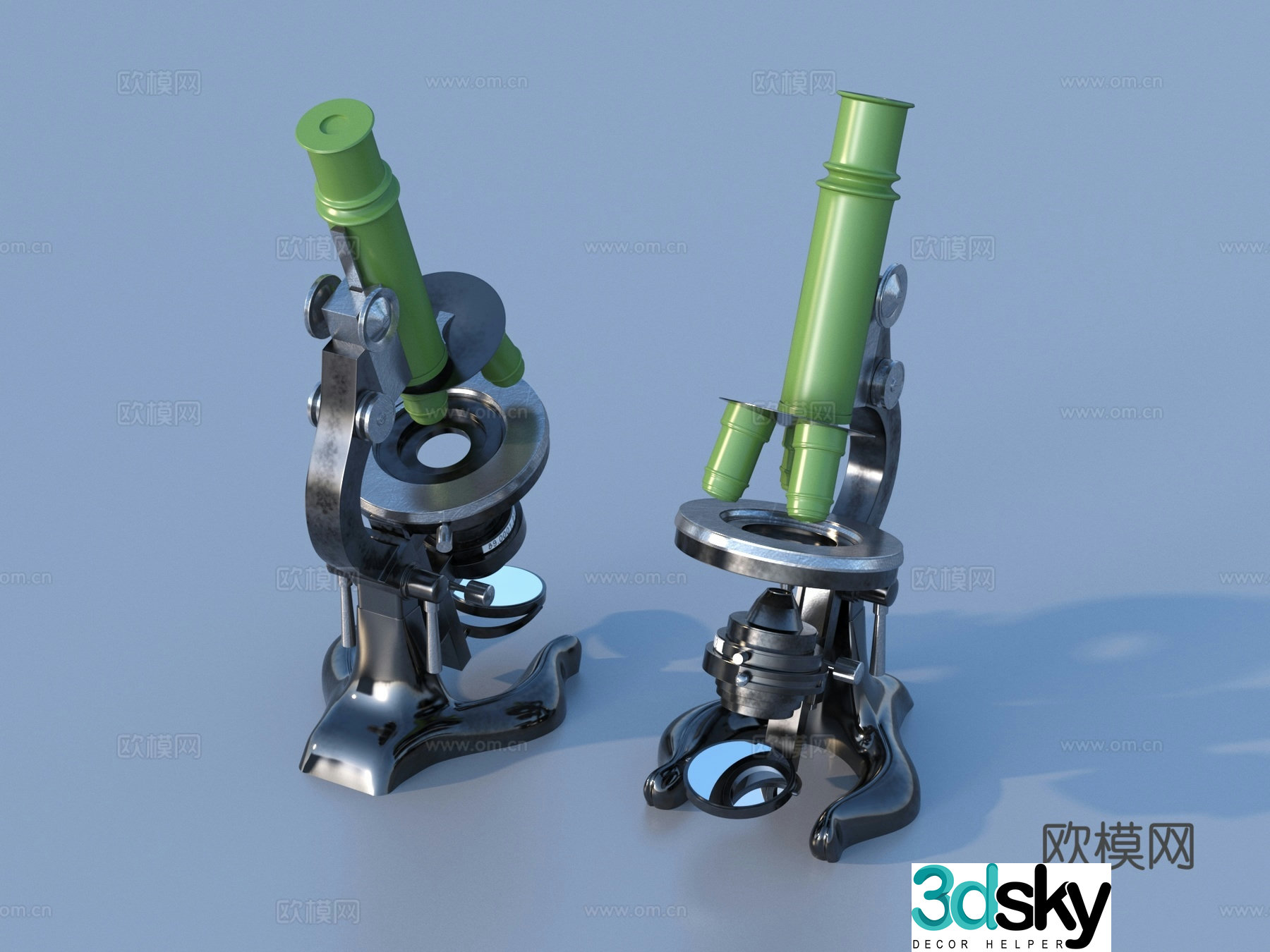 surgical microscope electron microscope 3d model