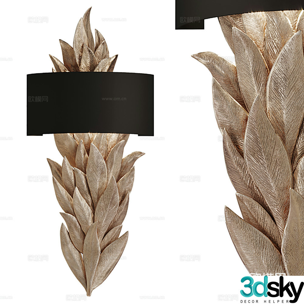 Light luxury wall lamp 3D model