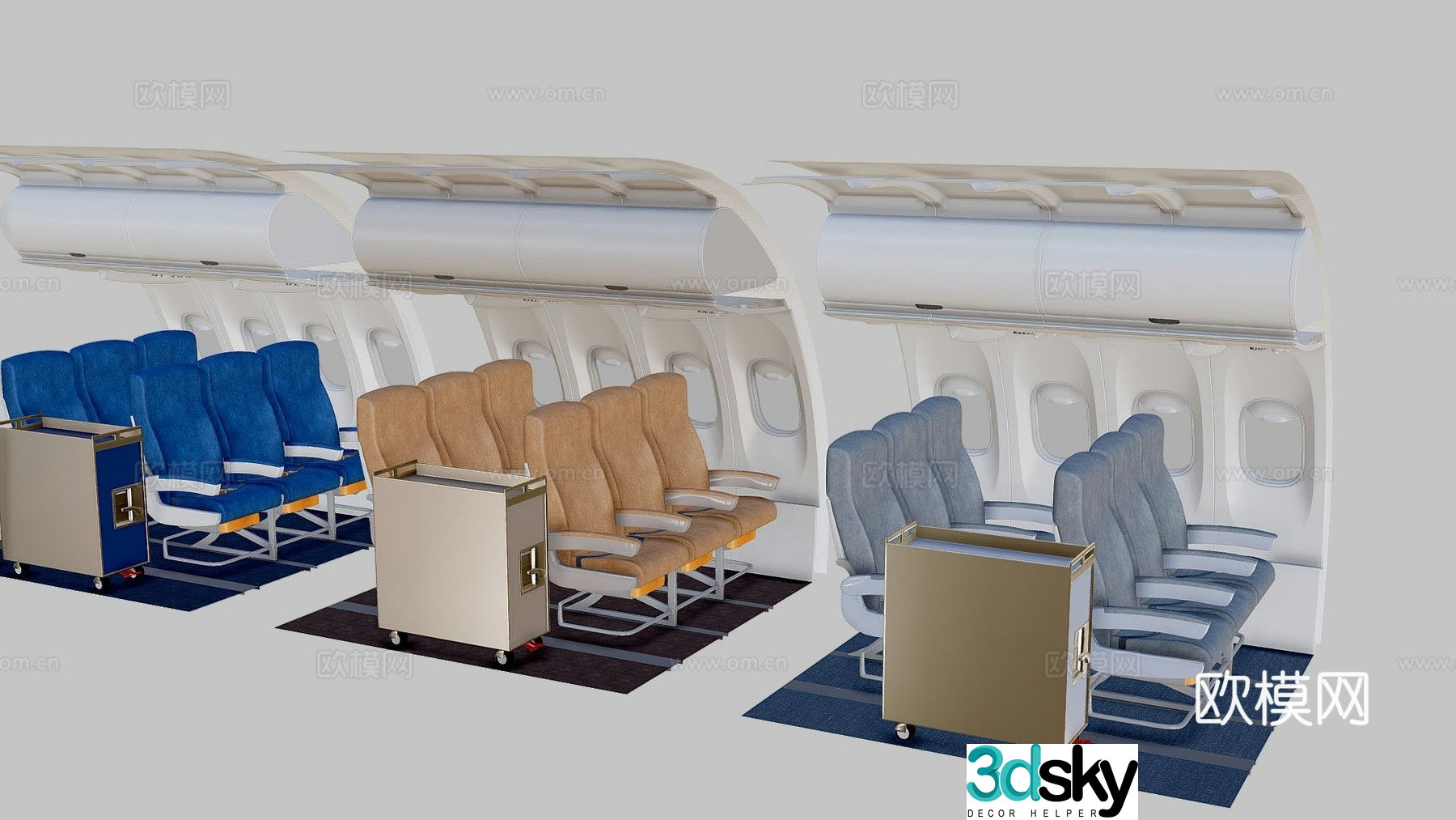 airplane seat 3d model
