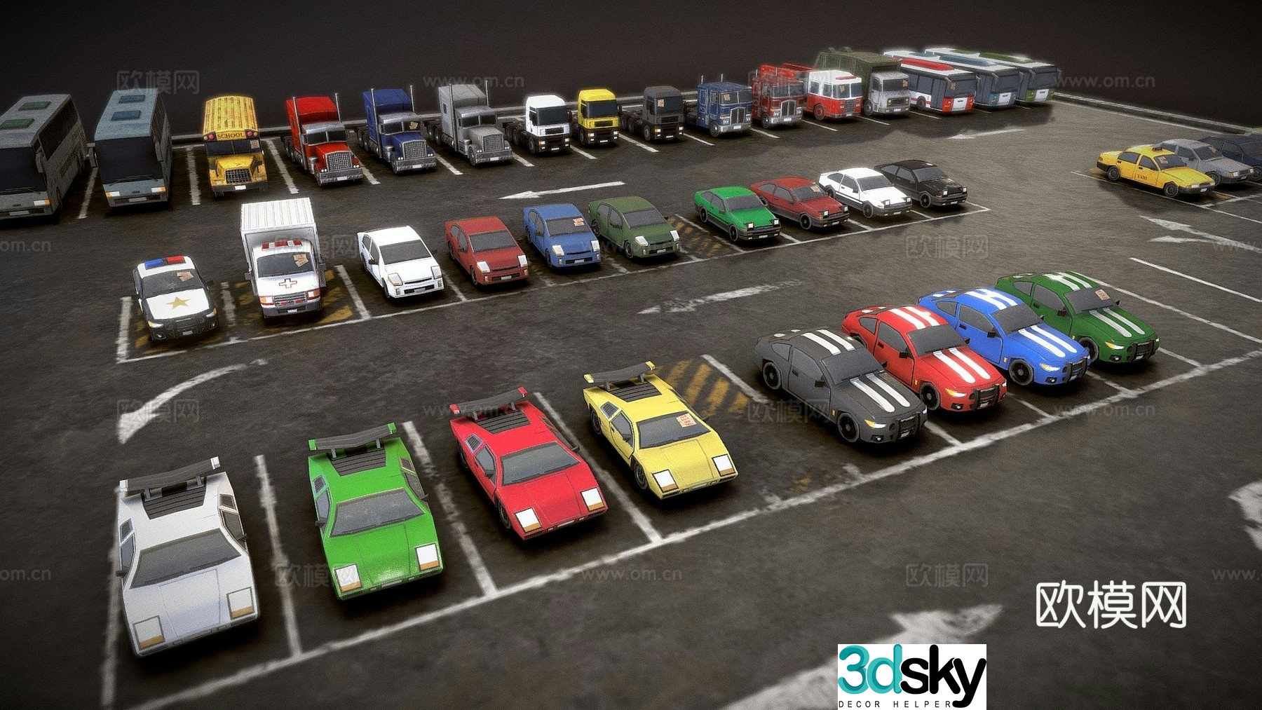 Car Vehicle Pack 3D Model