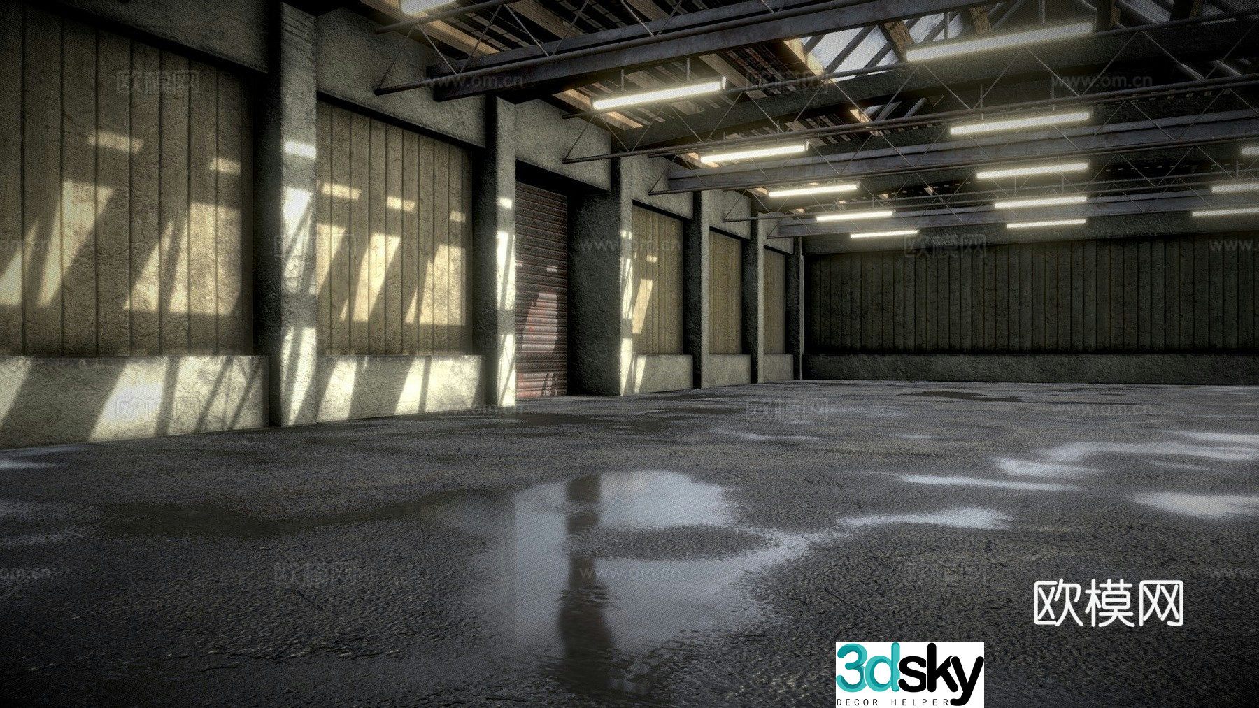 Old warehouse warehouse 3d model