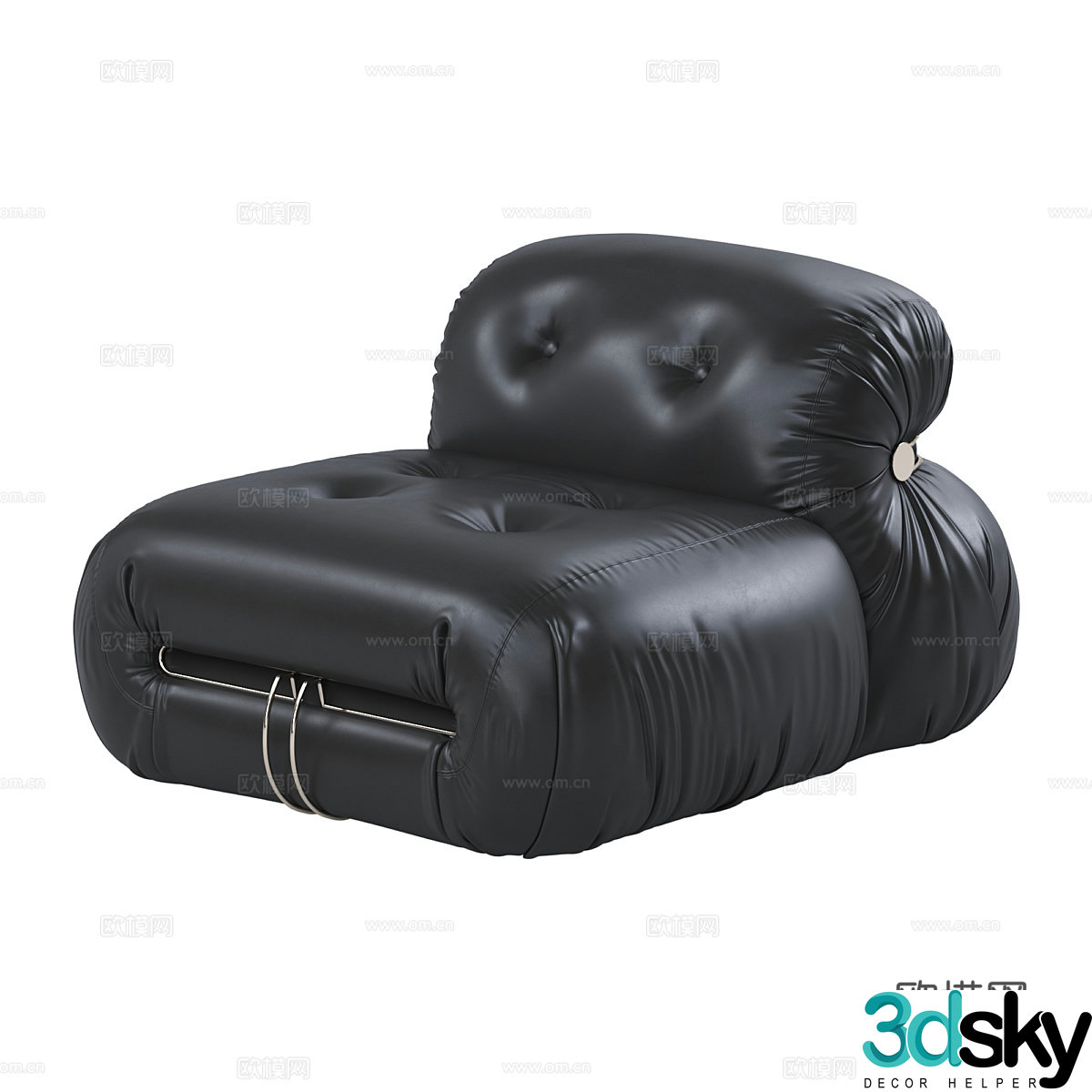 Single sofa leisure sofa 3d model