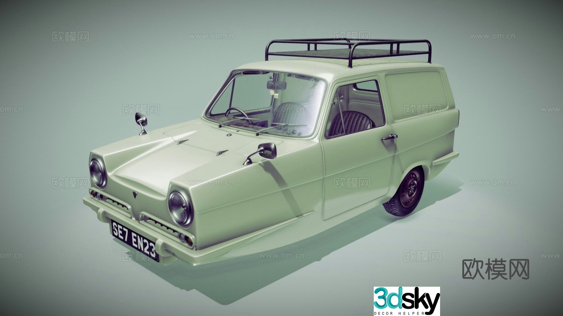 vintage car 3d model