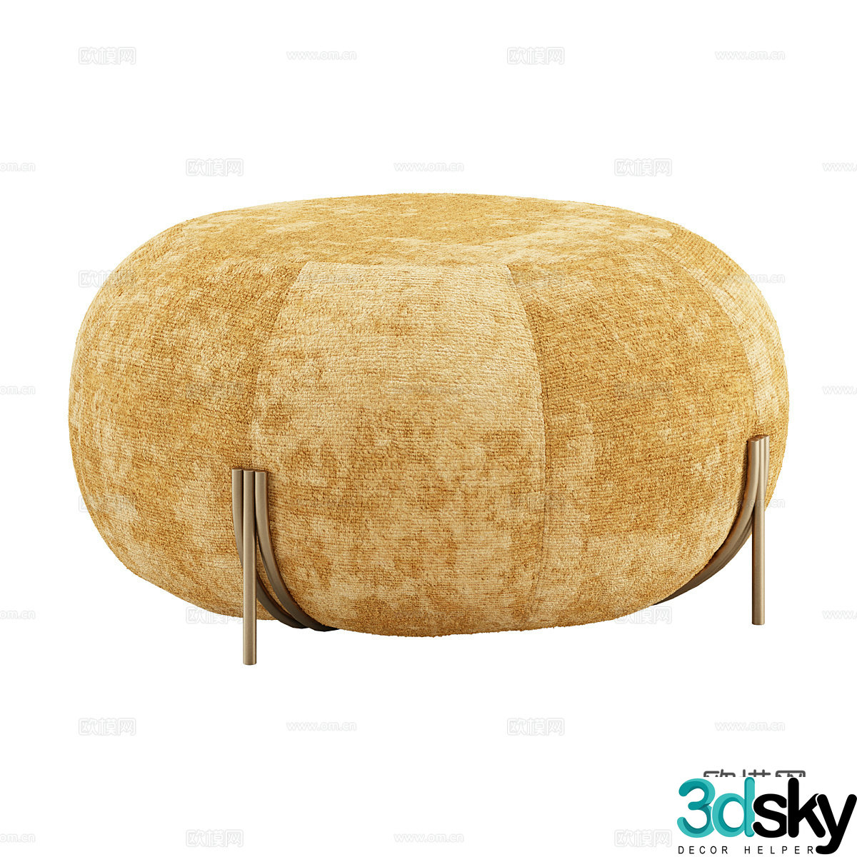 Stool low stool round stool sofa stool 3d model