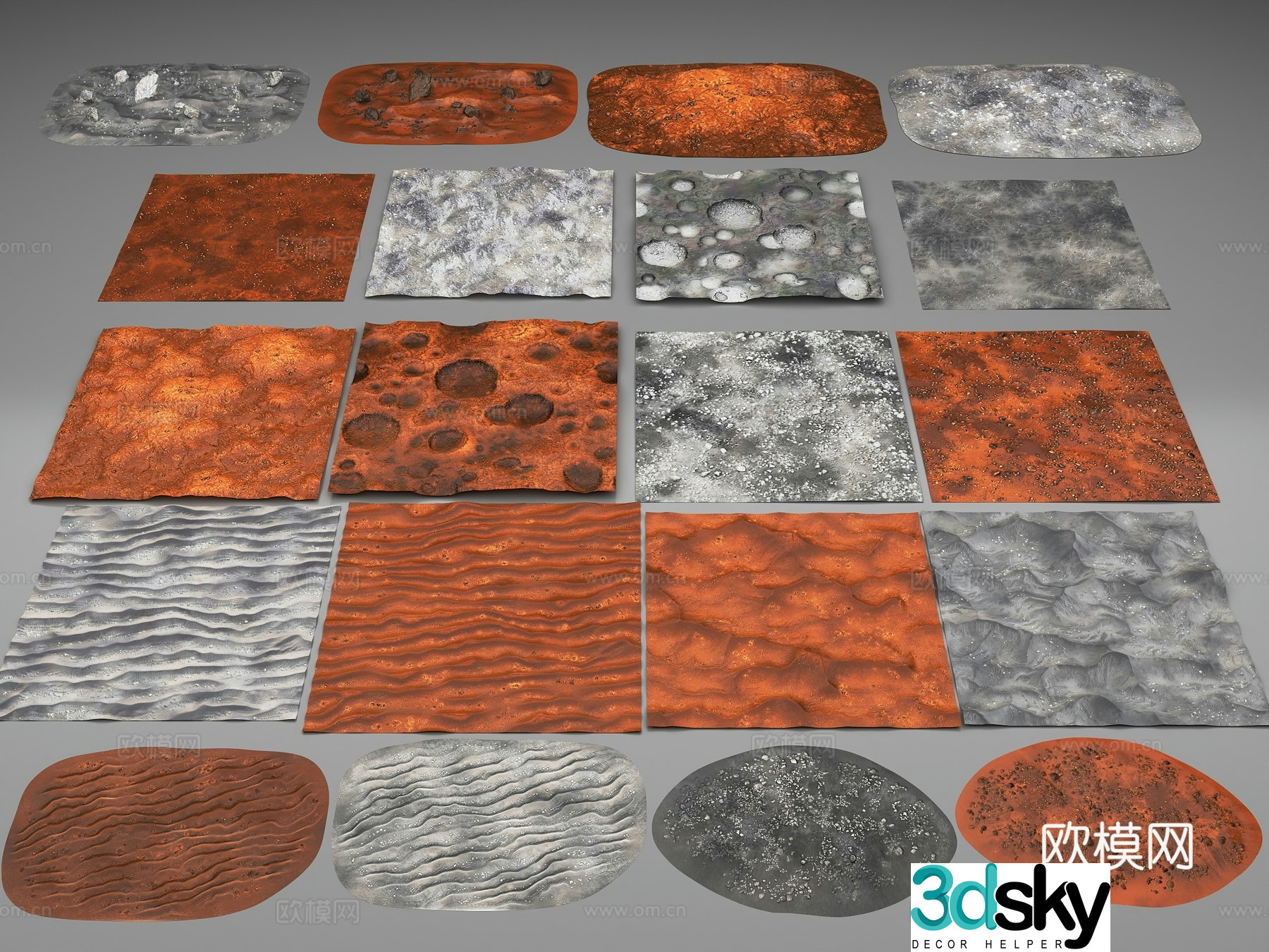 Crater Mars Landform Mars Surface 3D Model