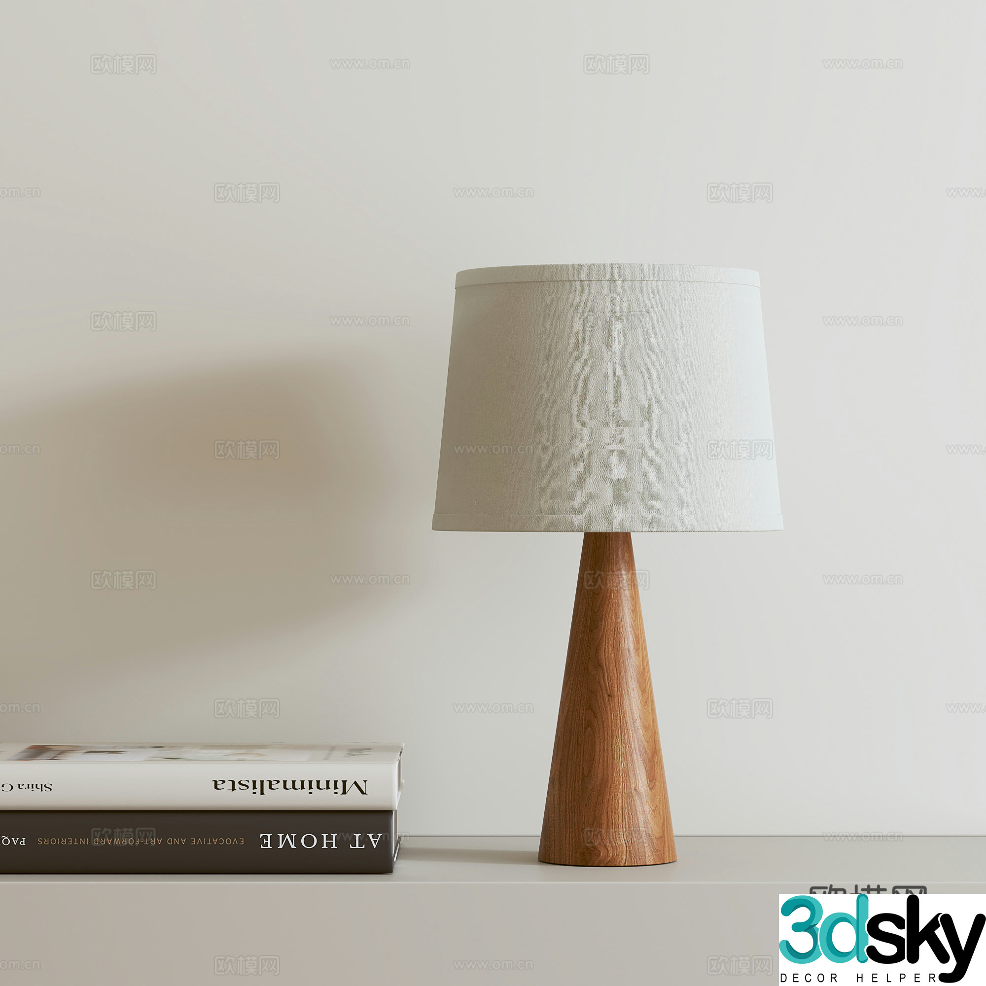 Medieval style desk lamp 3d model