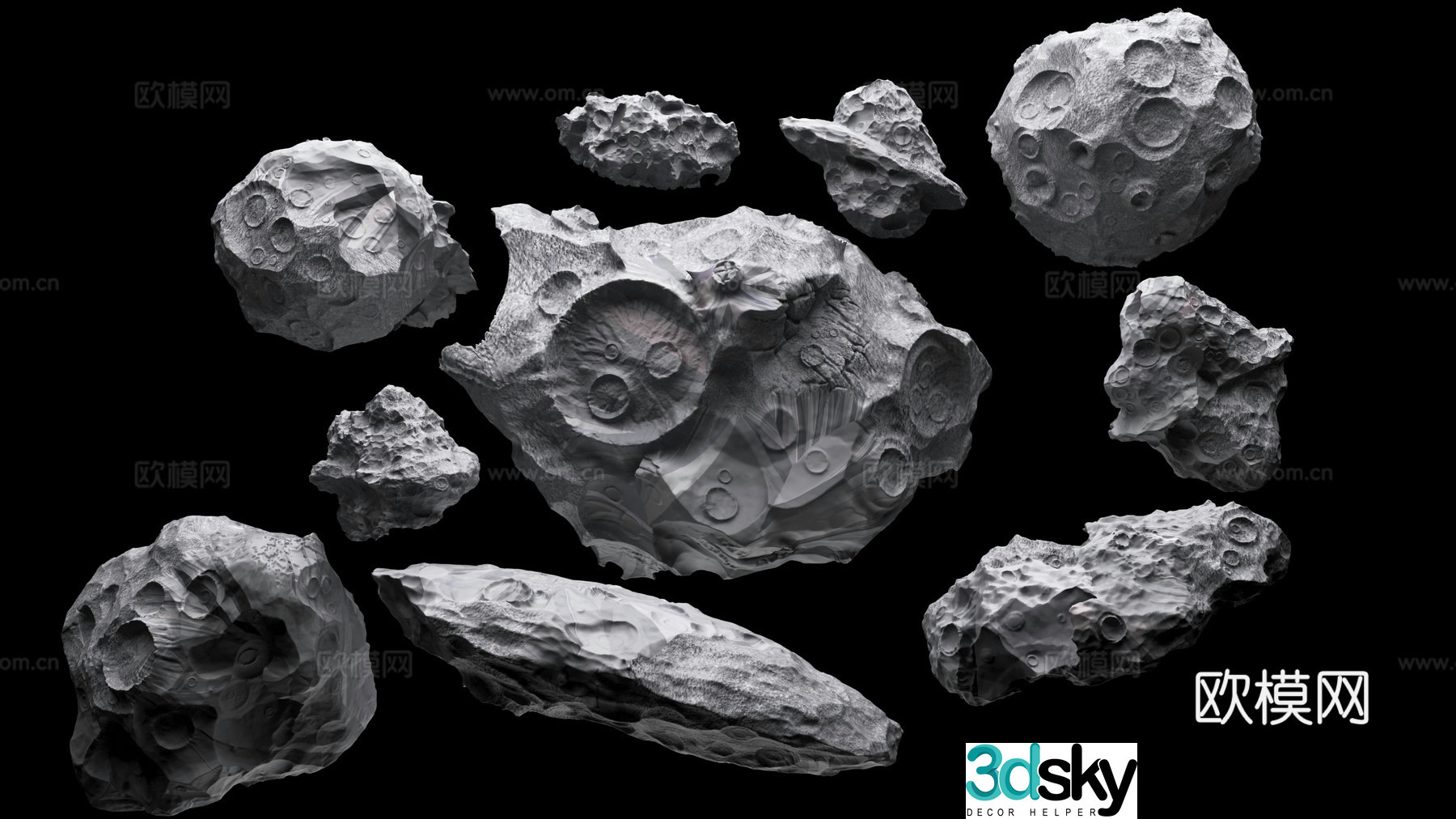 Asteroid Celestial Object Meteor Meteor Iron Meteorite Mars Landform Planet 3D Model