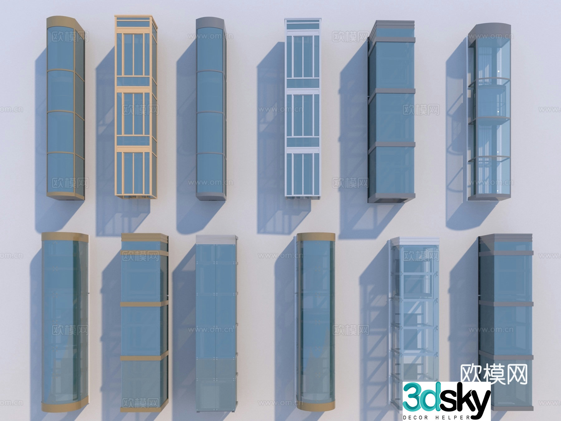 Helicopter elevator 3d model