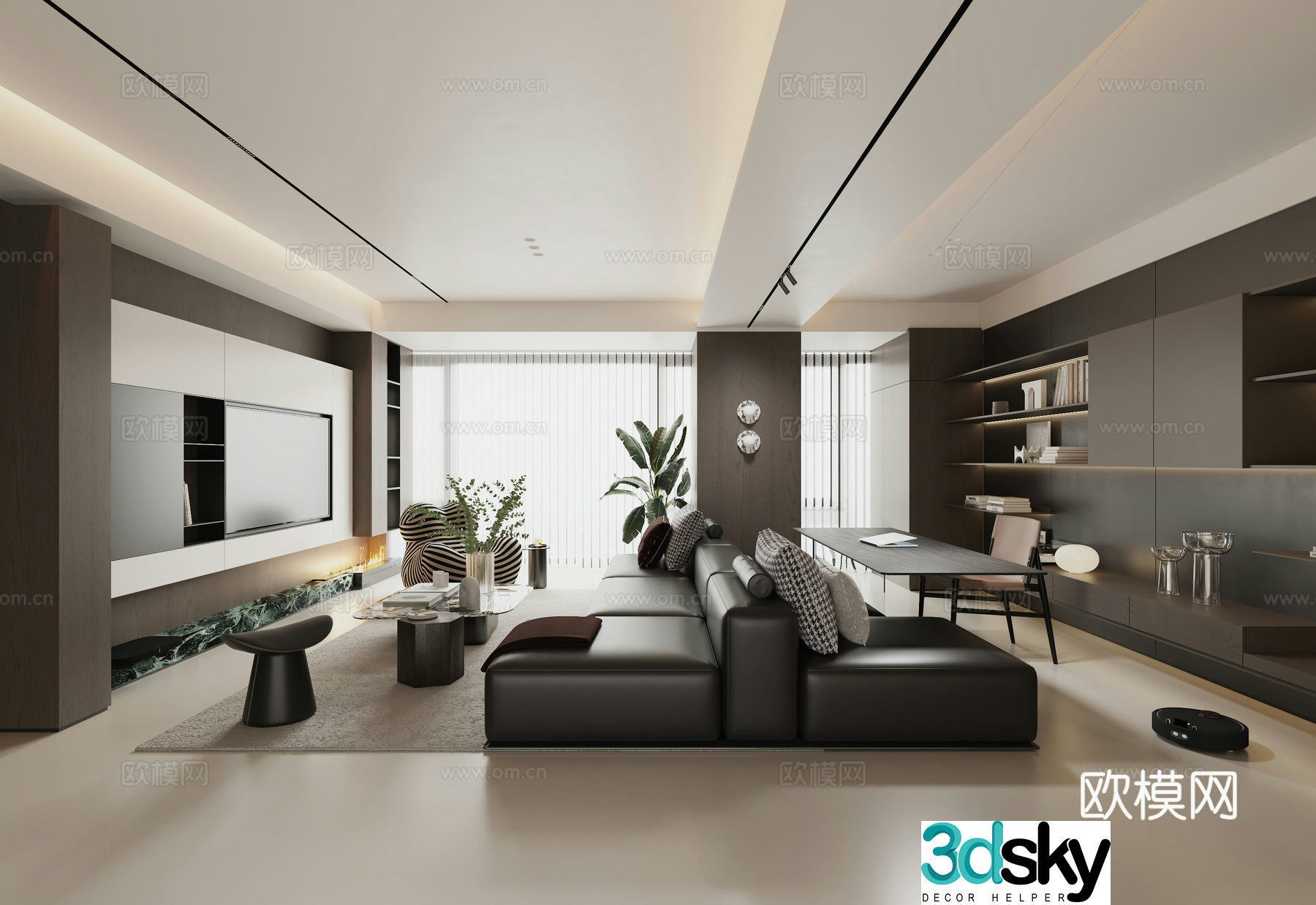 Italian living room 3d model