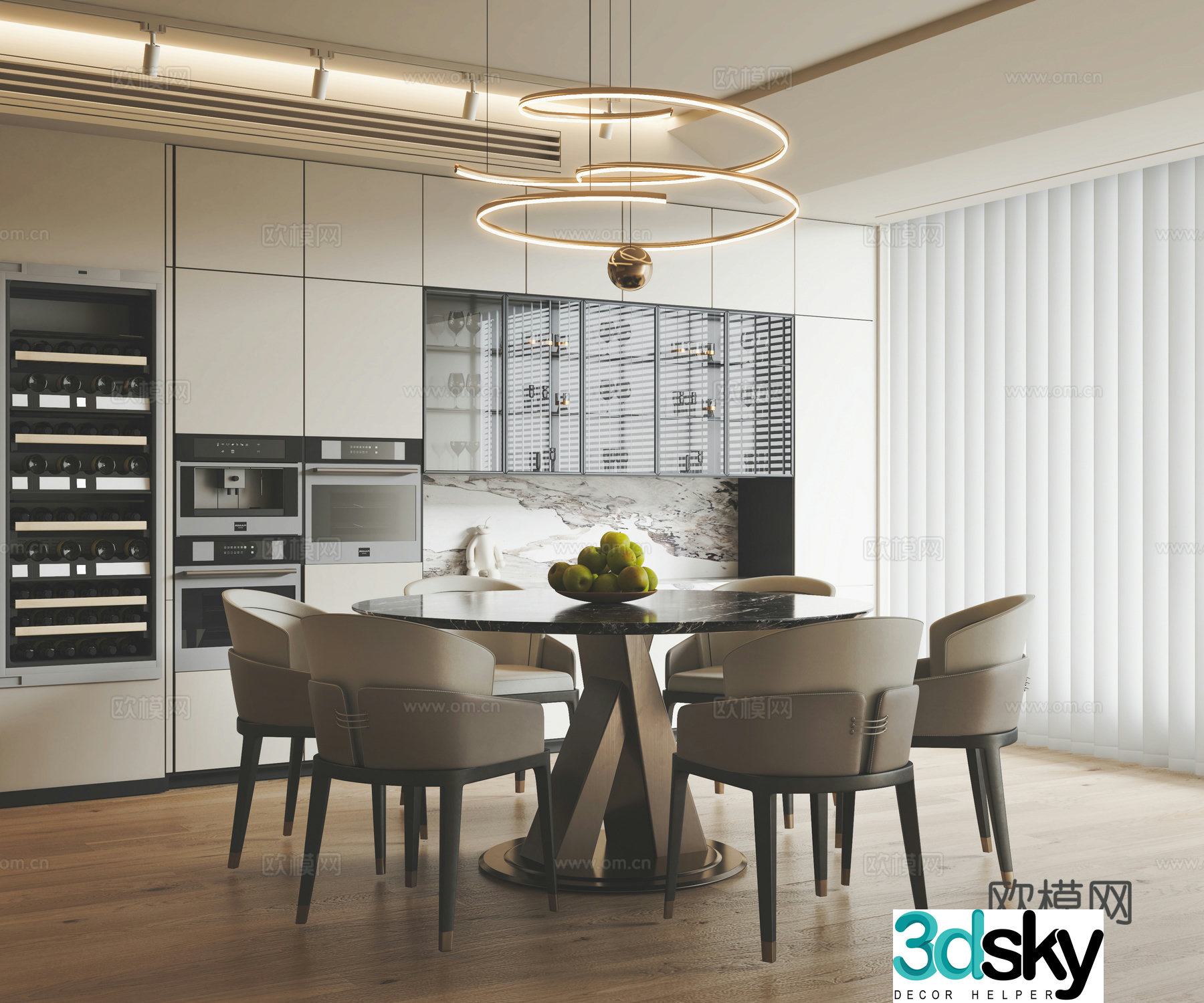 Italian restaurant 3d model