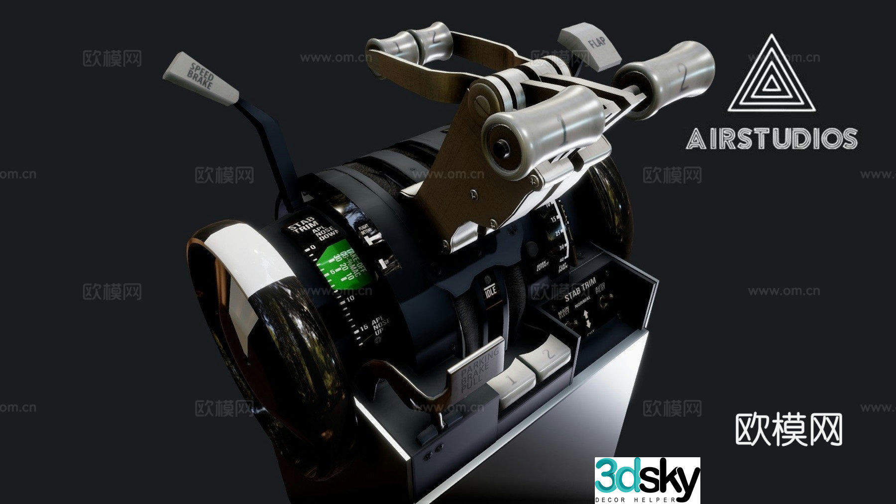 cockpit parts 3d model