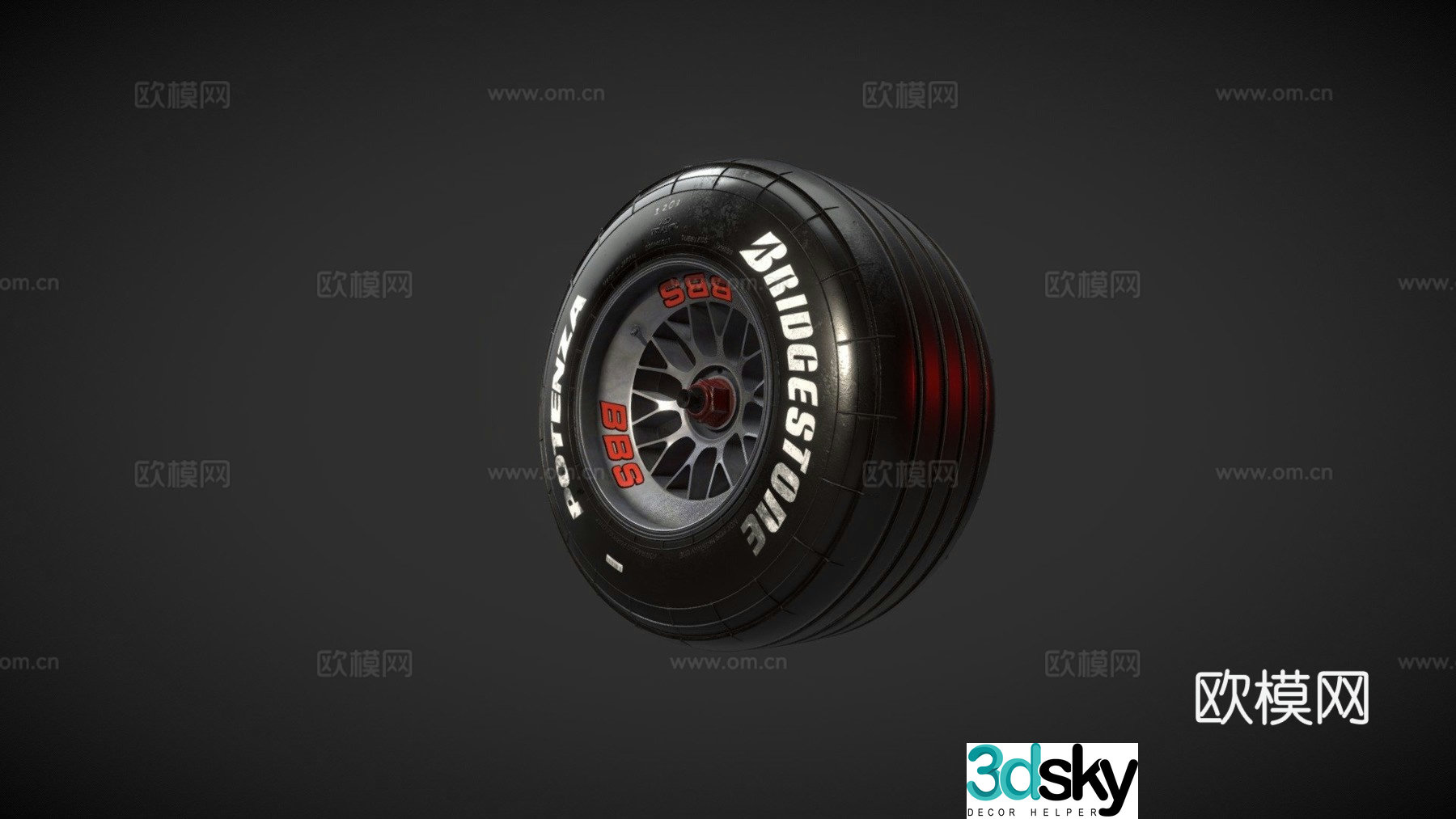 car tire 3d model