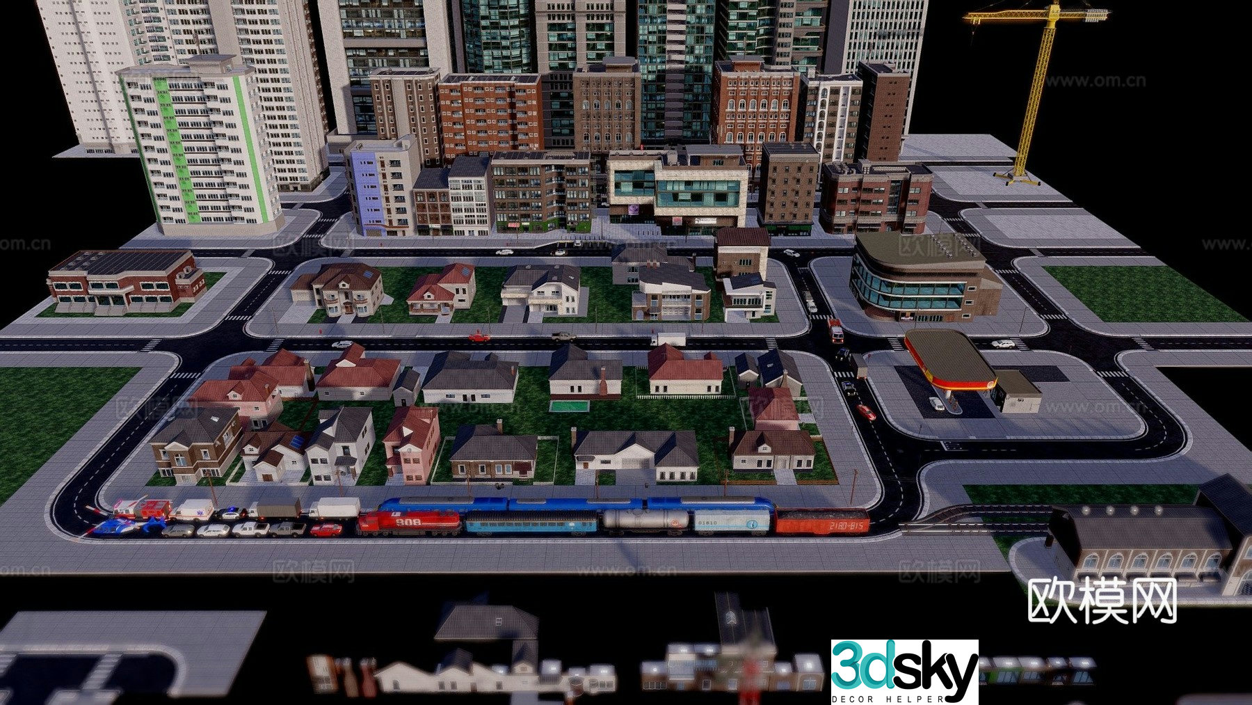 Game city 3d model