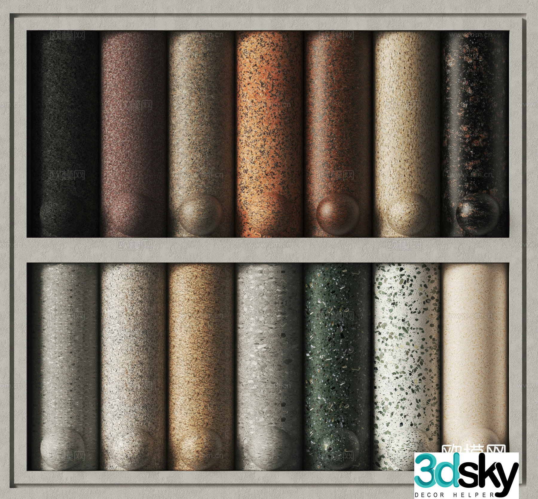 terrazzo tile wall tile floor tile 3d model