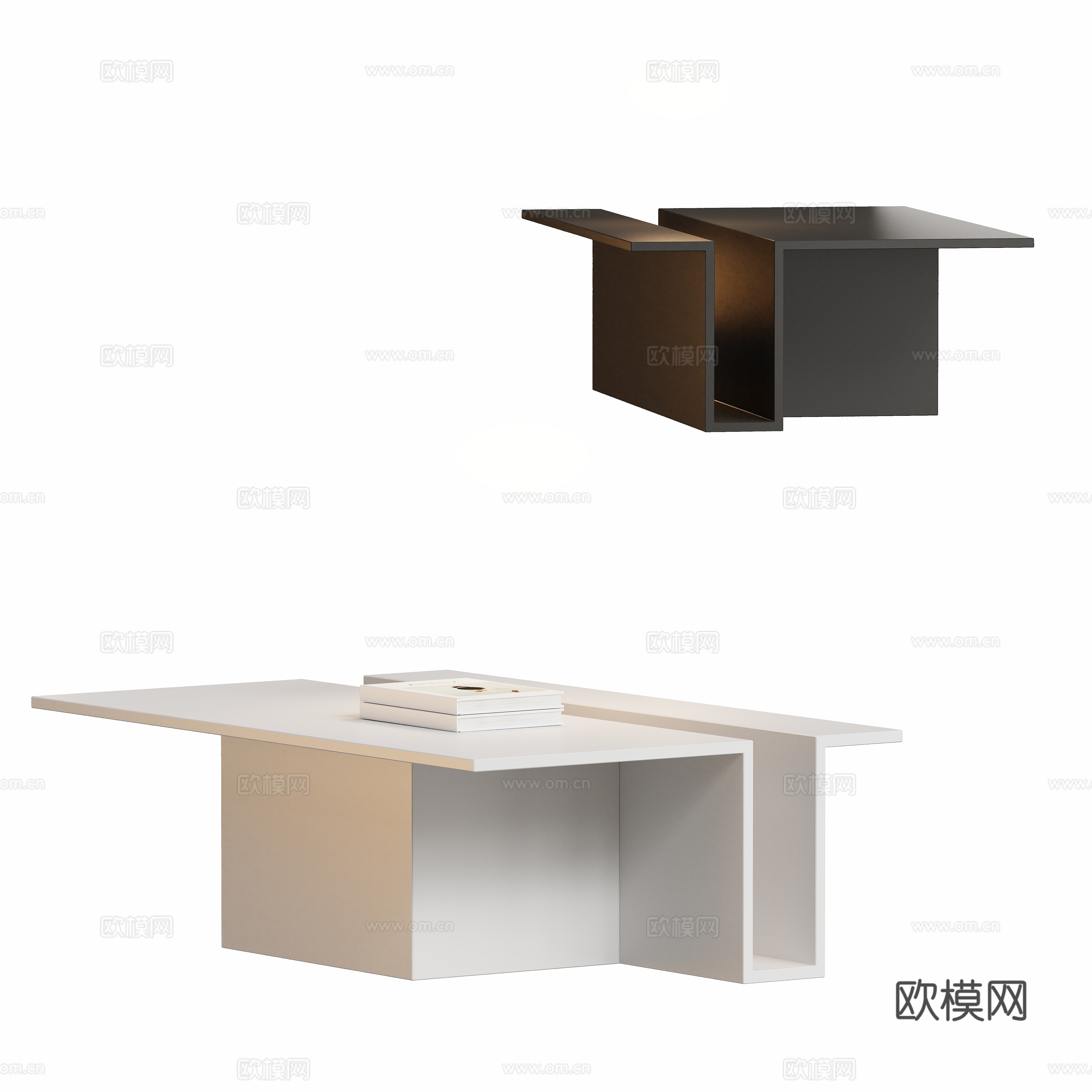 Modern coffee table 3d model