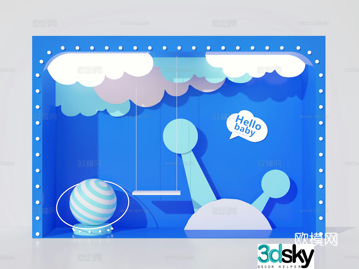 Commercial display outdoor display 3D model