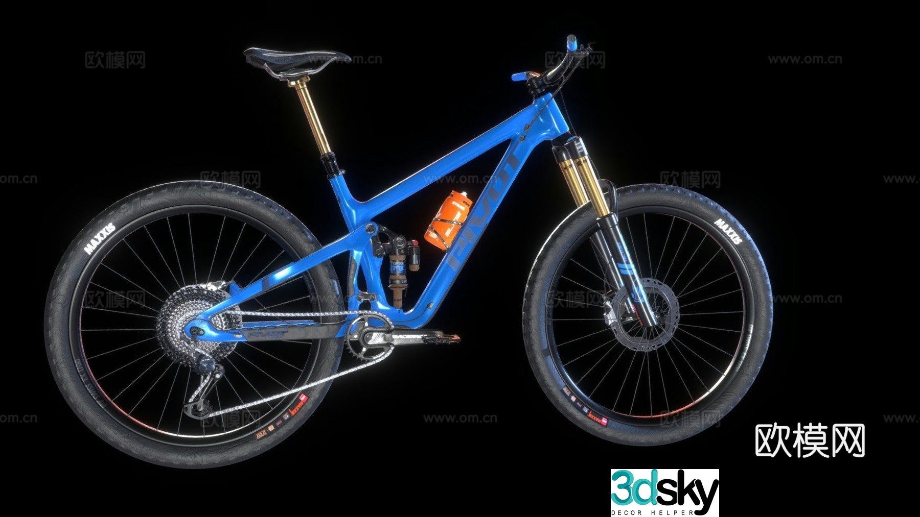 folding bicycle bicycle 3d model