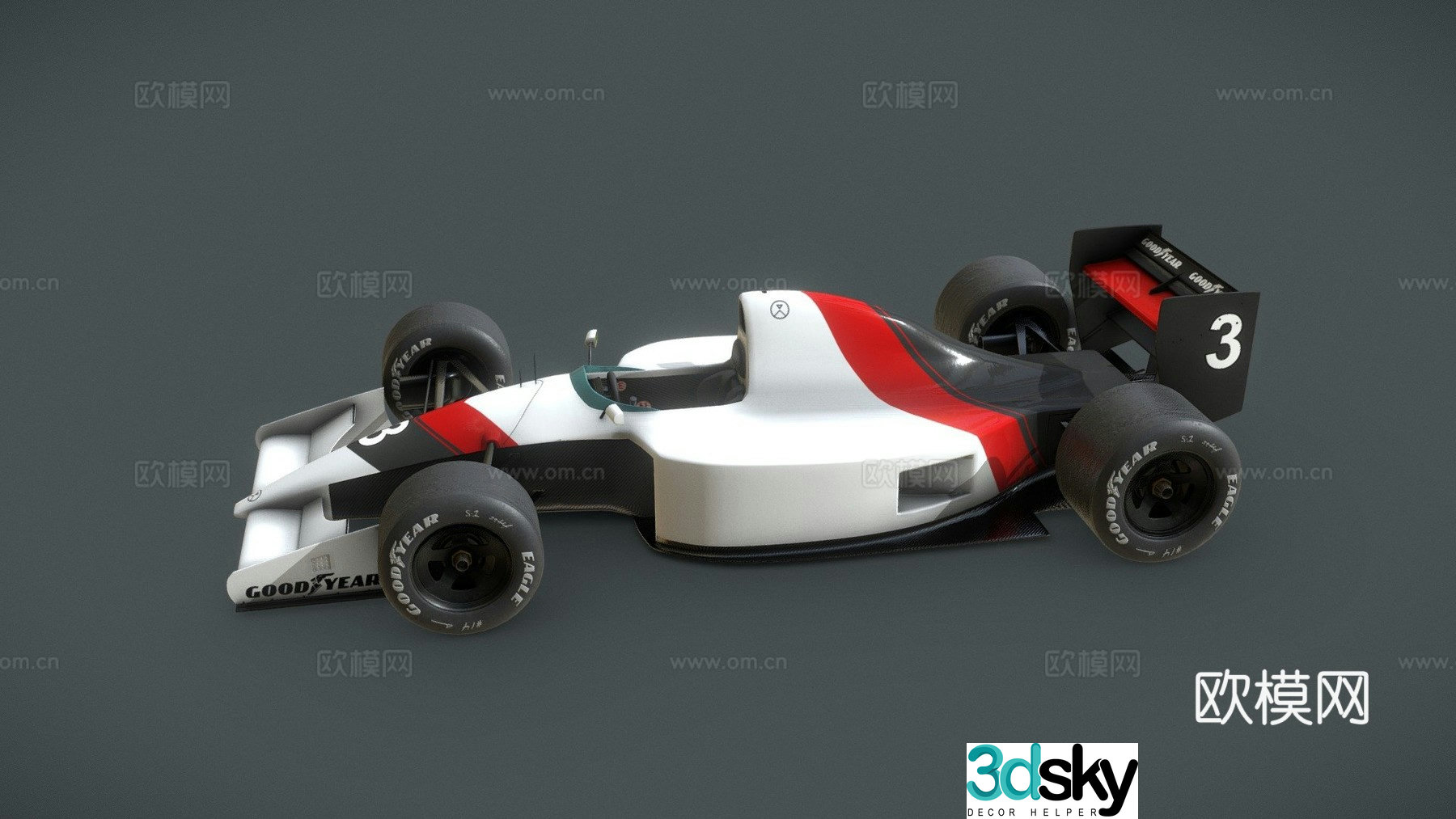 racing car 3d model