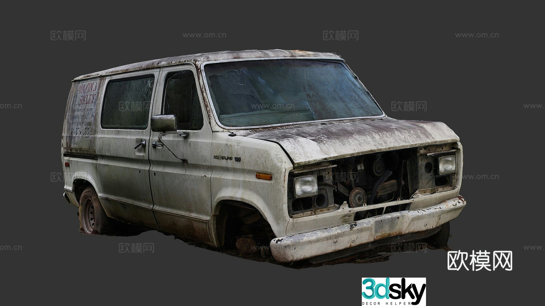 Garbage truck 3d model