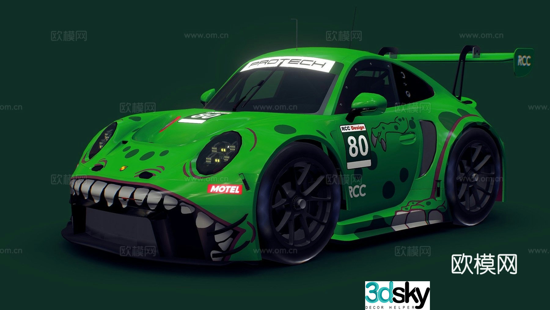 racing car 3d model