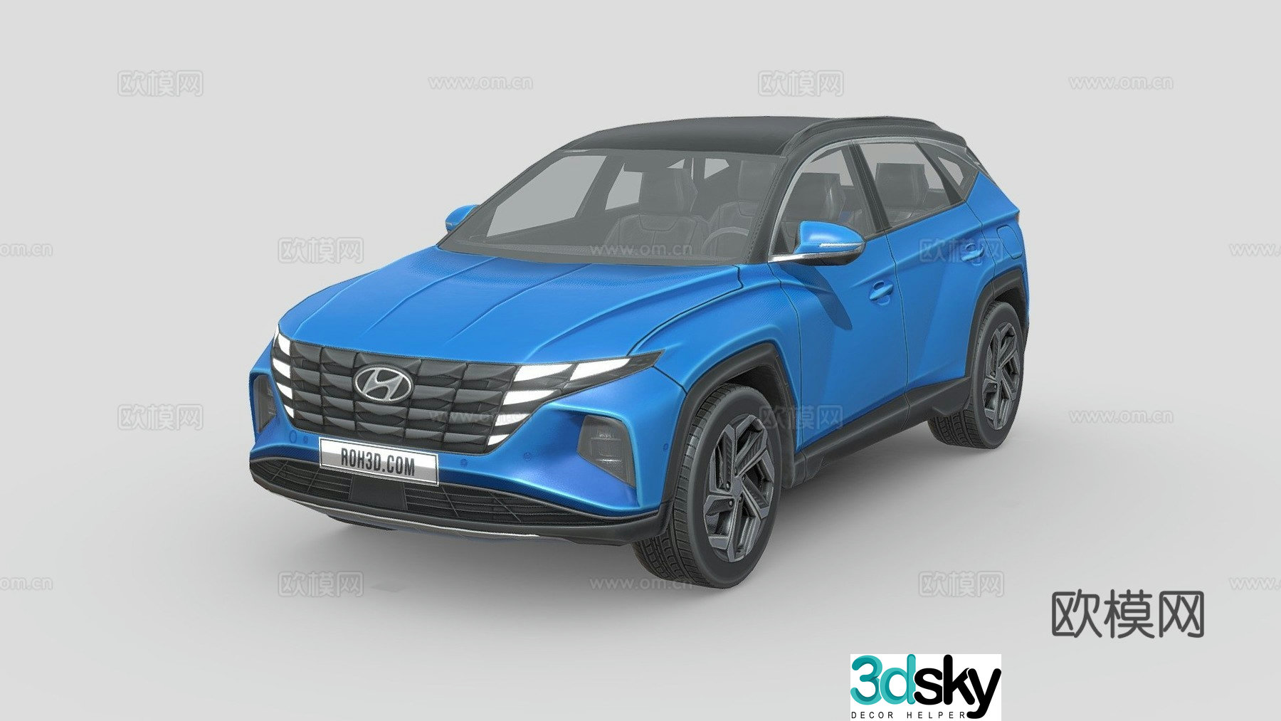 modern car 3d model
