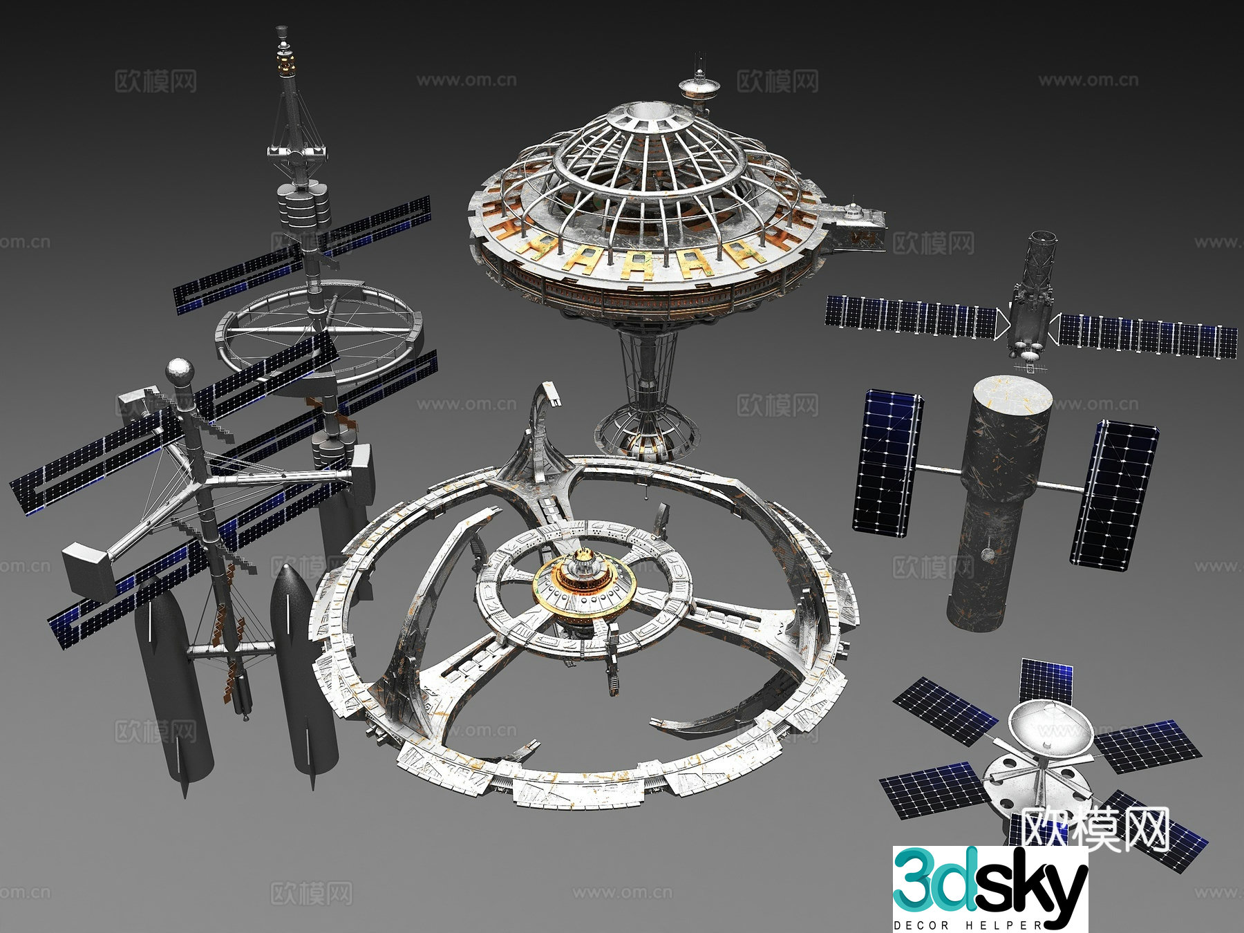 satellite aerospace satellite satellite navigation aviation equipment interstellar travel interstellar equipment 3d model
