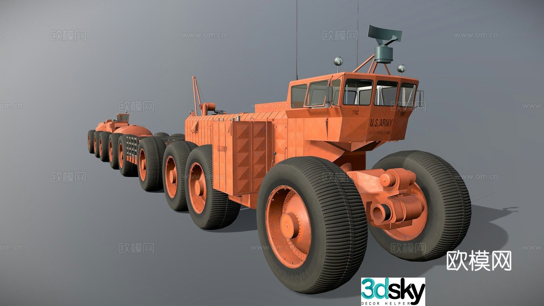 Engineering truck truck 3d model