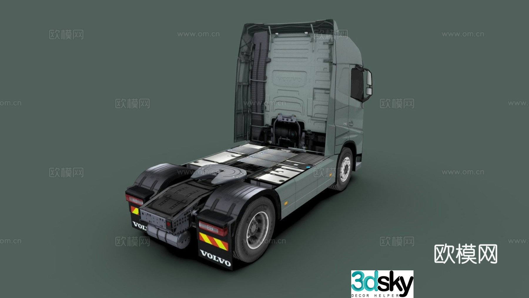 volvo truck 3d model