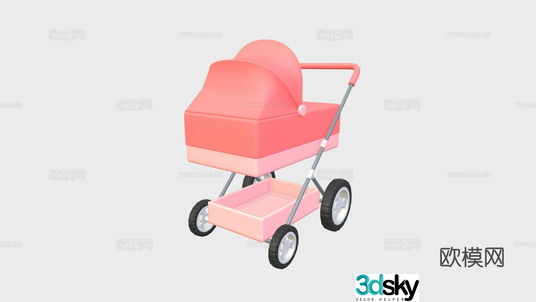 stroller 3d model