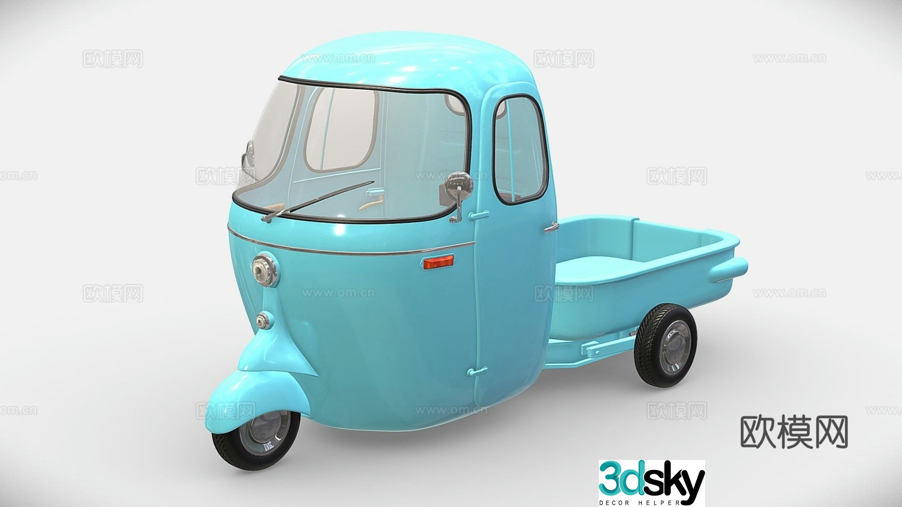car tricycle 3d model