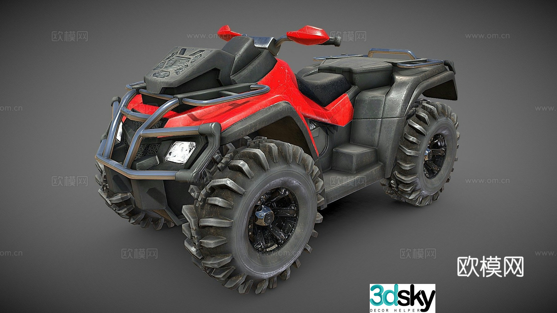 dune buggy motorcycle 3d model