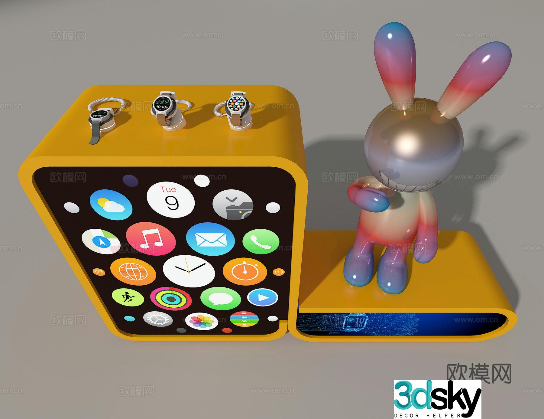 Smart watch booth 3d model