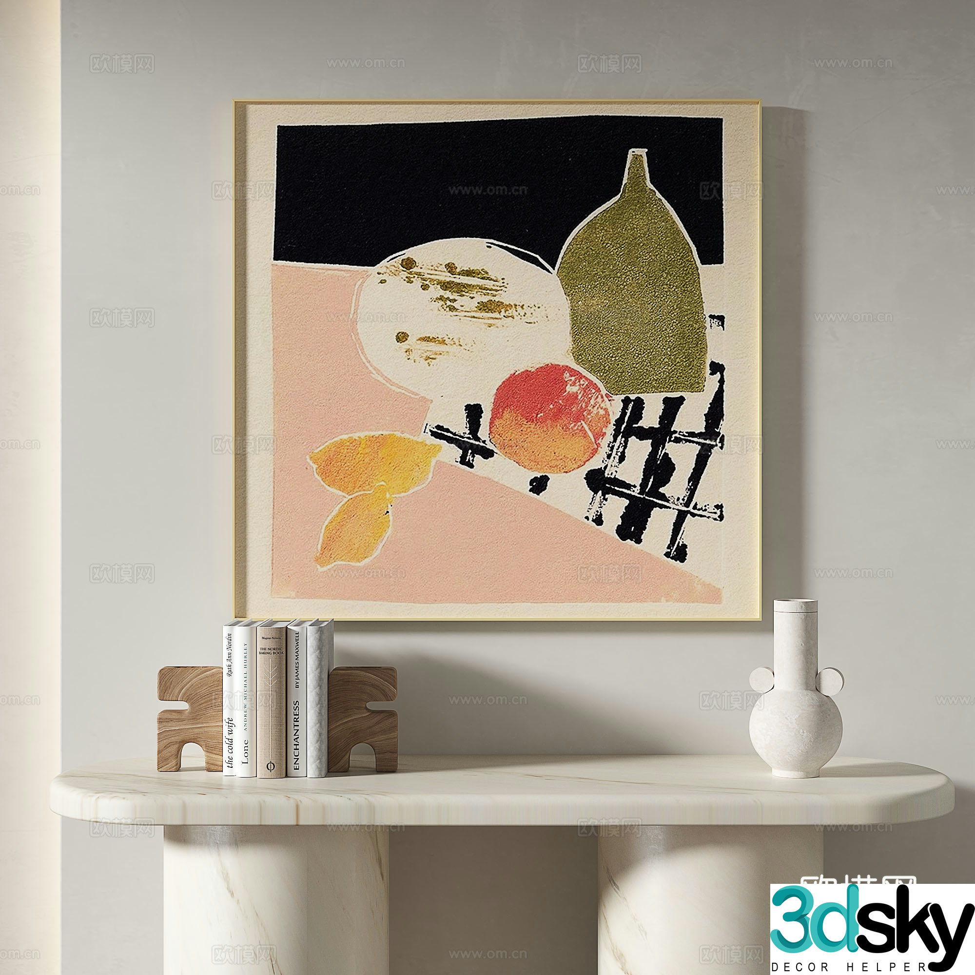 Decorative painting texture painting hanging painting 3d model