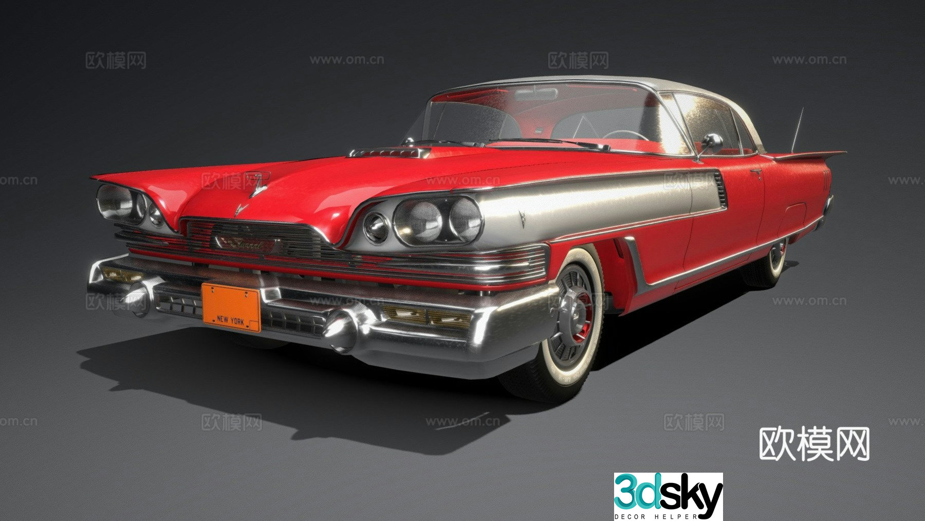 muscle car 3d model
