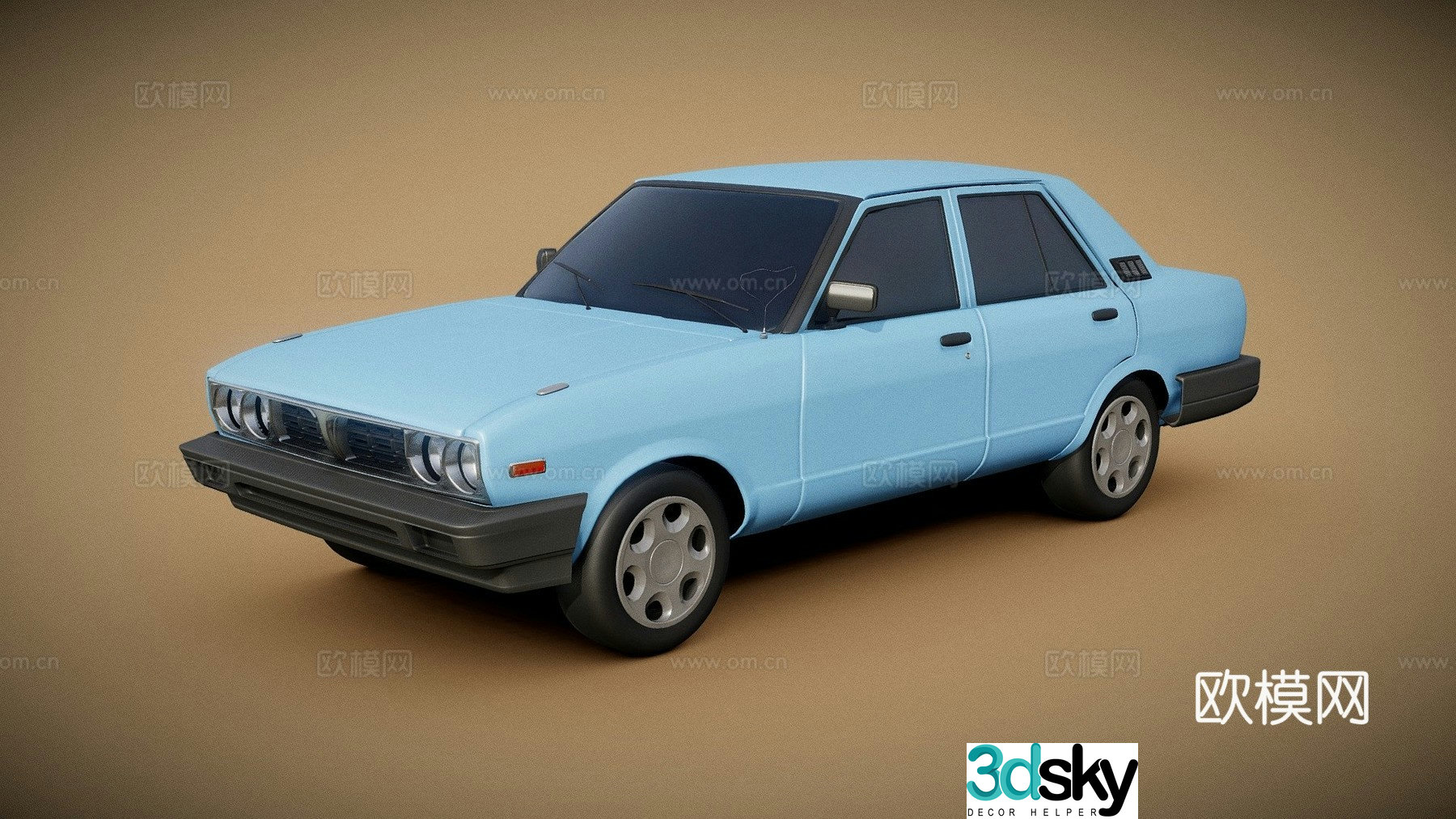 vintage car 3d model