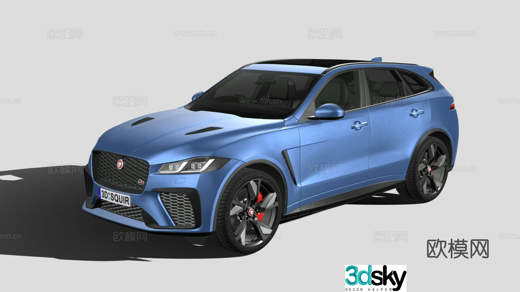 Jaguar car 3d model