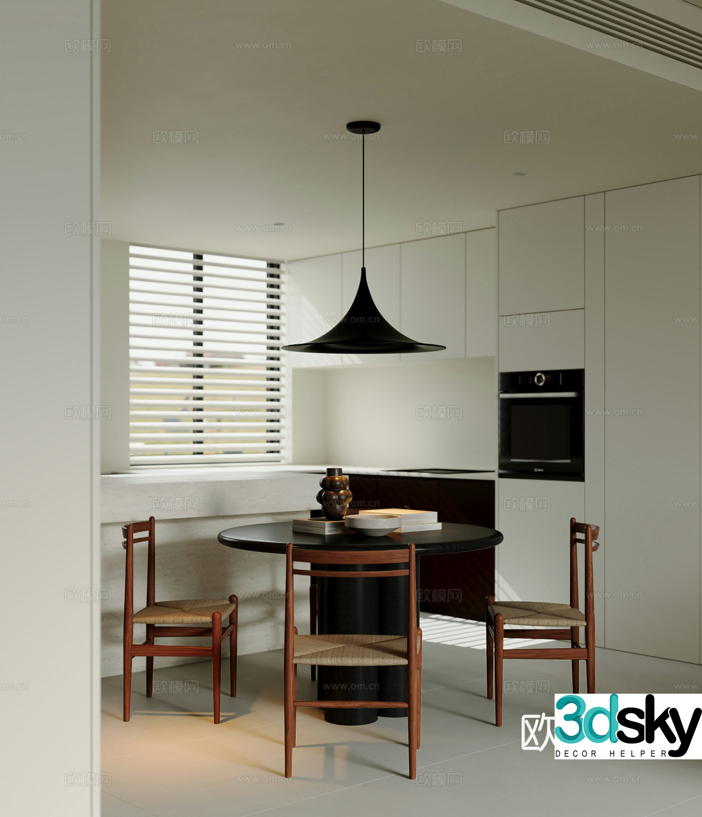 Modern restaurant 3d model