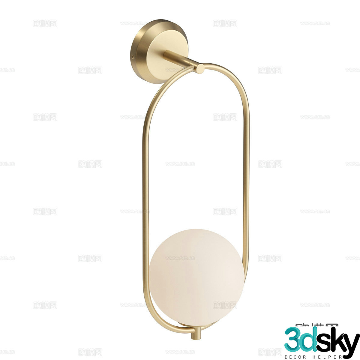 Light luxury wall lamp bedside wall lamp 3d model
