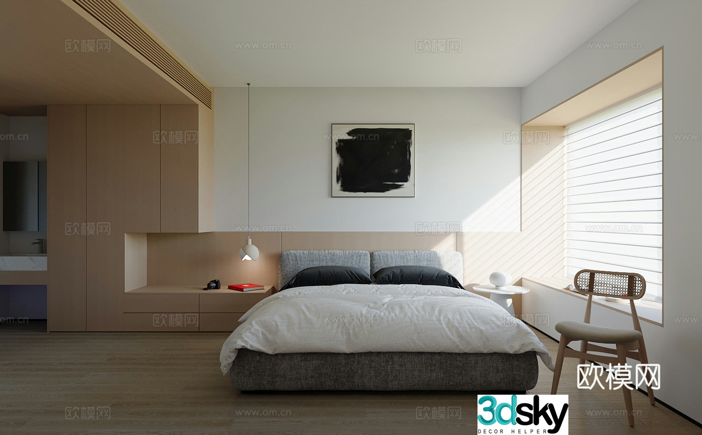 Italian style bedroom master bedroom 3d model