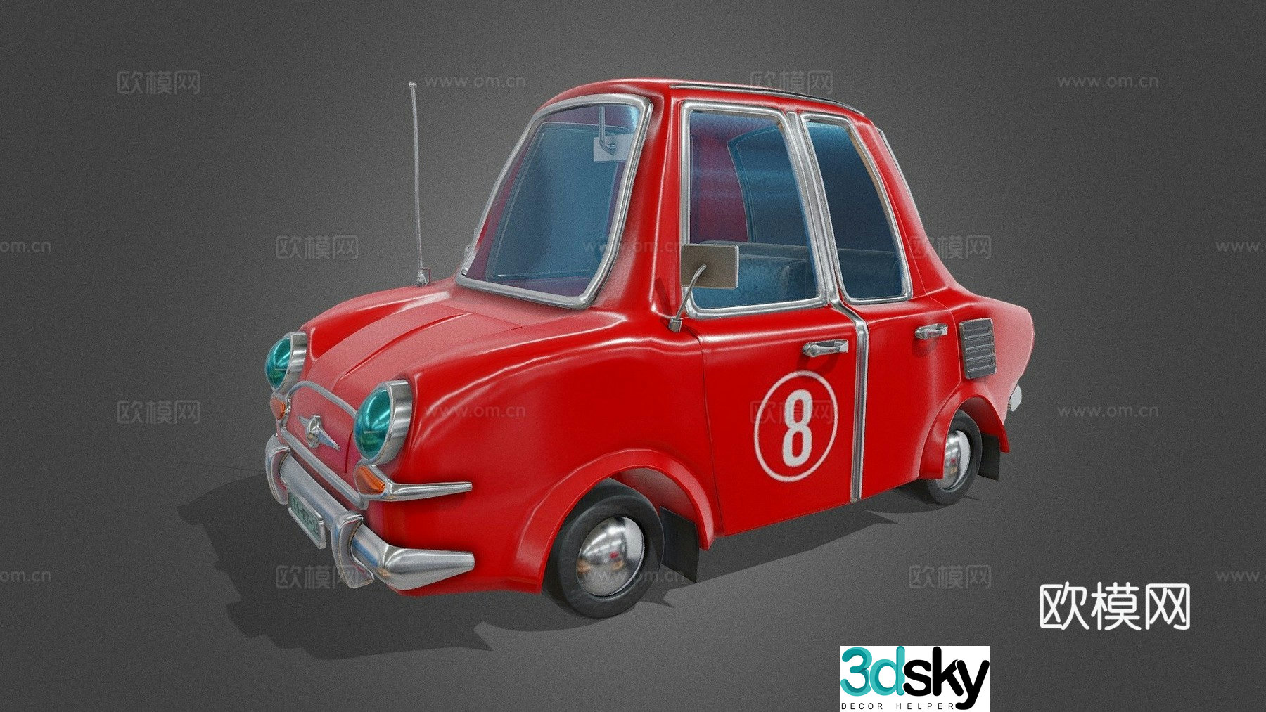 small car mini car 3d model