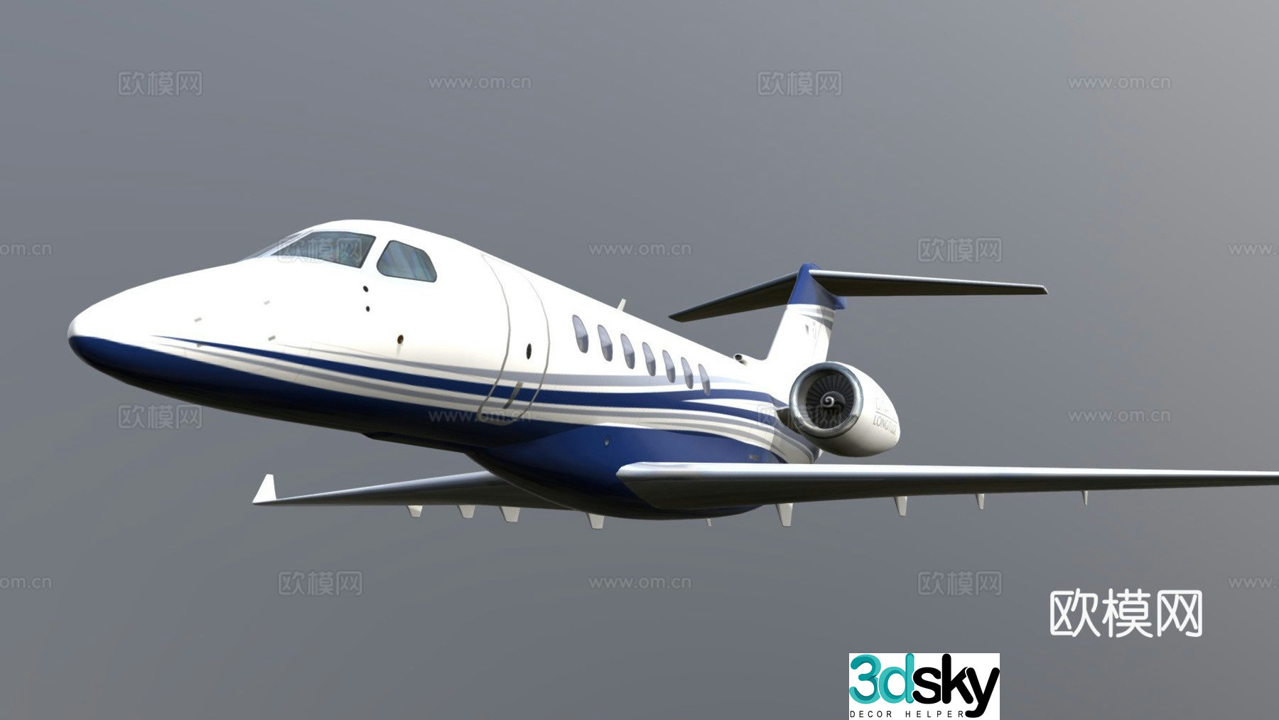 Passenger aircraft aircraft 3d model